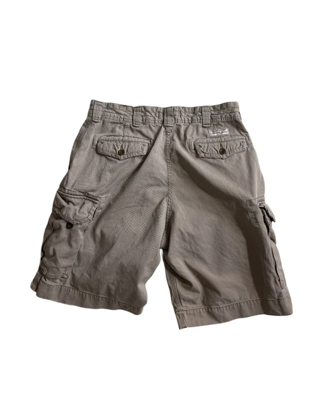 Polo Ralph Lauren Cargo Shorts Mens 35 Classic Fit Khaki Utility Pockets Cotton